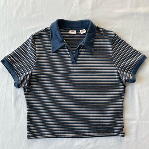 Levi's Women's Bonnie Shrunken Polo Shirt.